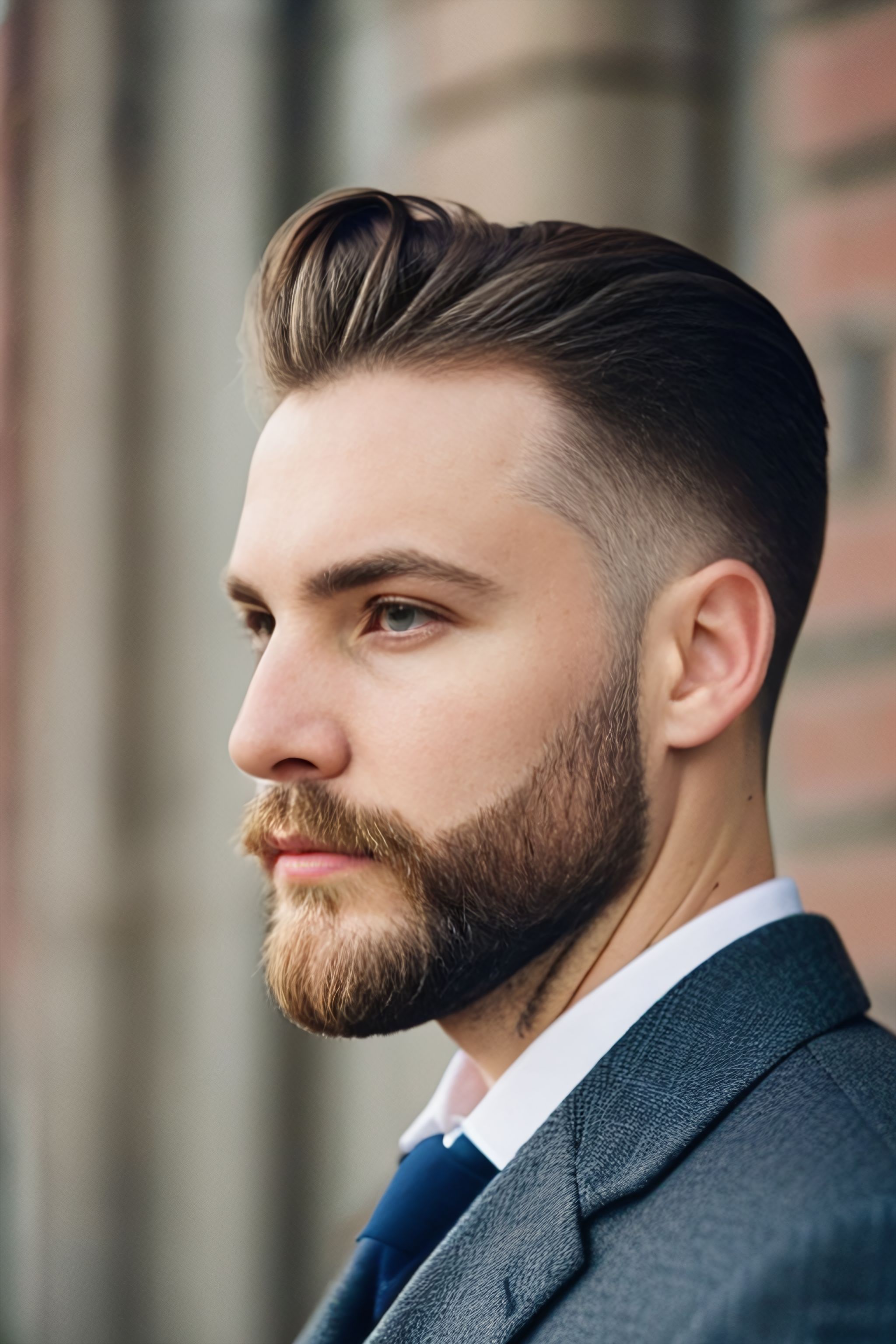 Portrait generated with Stable Diffusion.